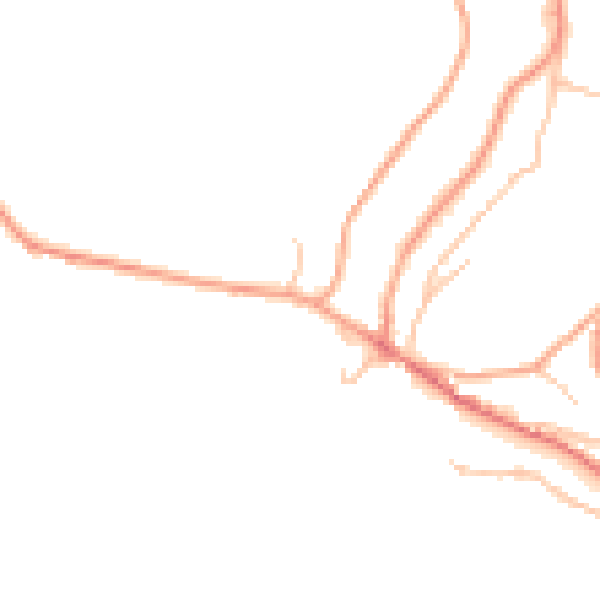 Daytime road noise heatmap for TF8 7DW
