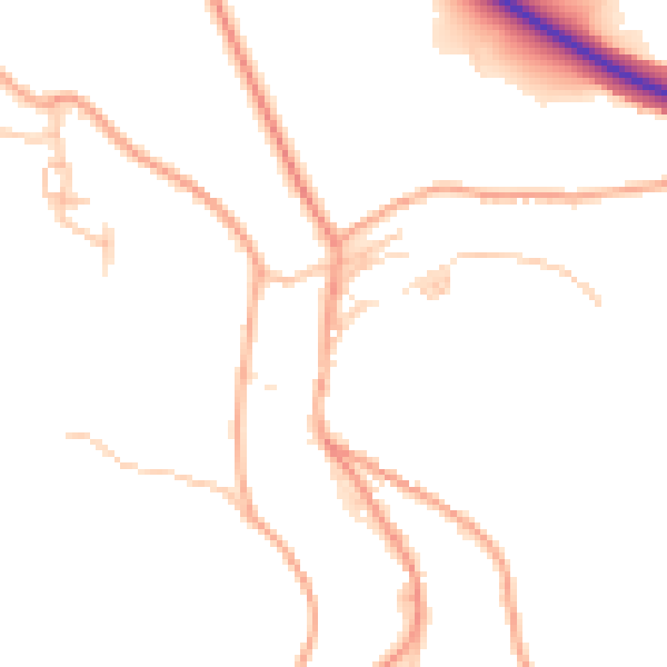 Daytime road noise heatmap for TF8 7DX