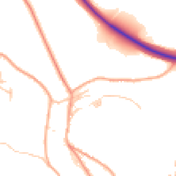 Daytime road noise heatmap for TF8 7EA