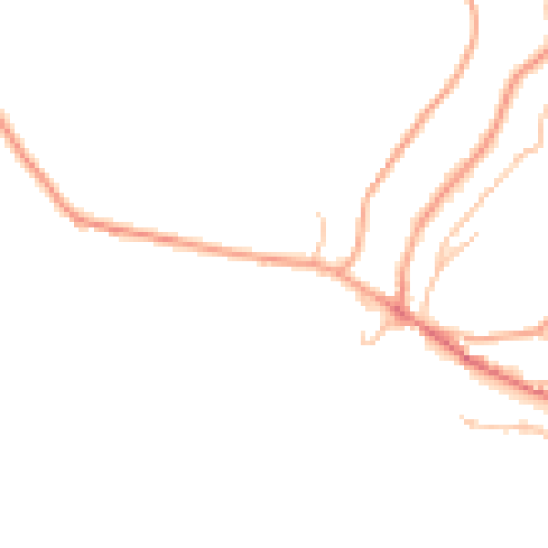 Daytime road noise heatmap for TF8 7EG