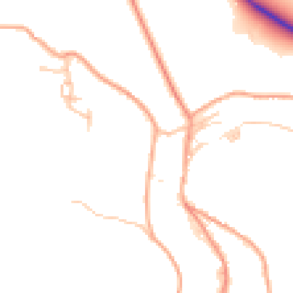 Daytime road noise heatmap for TF8 7EL