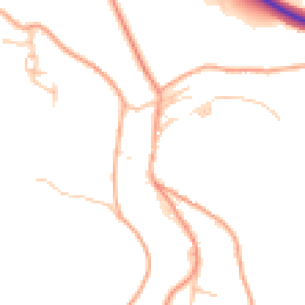 Daytime road noise heatmap for TF8 7EN