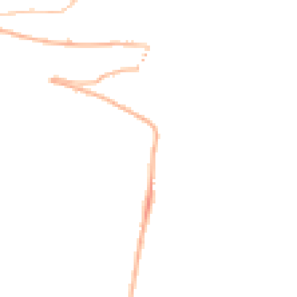 Night-time road noise heatmap for TF8 7JX