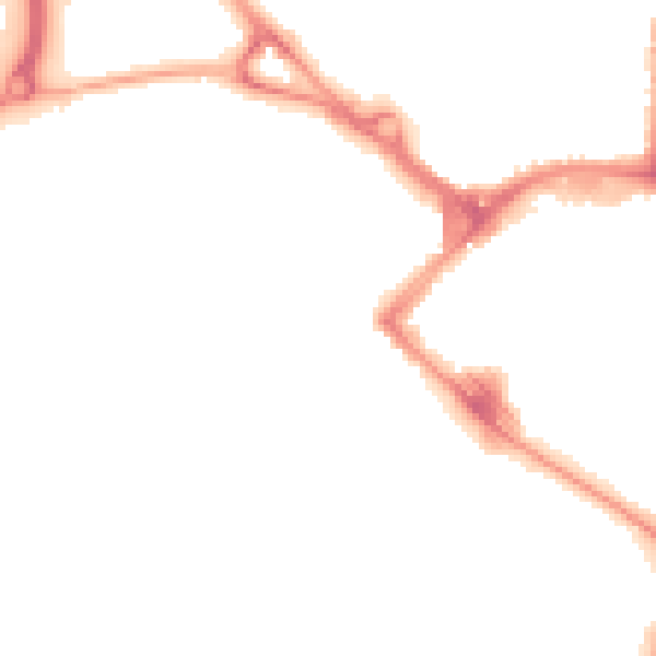 Night-time road noise heatmap for TN23 1DS