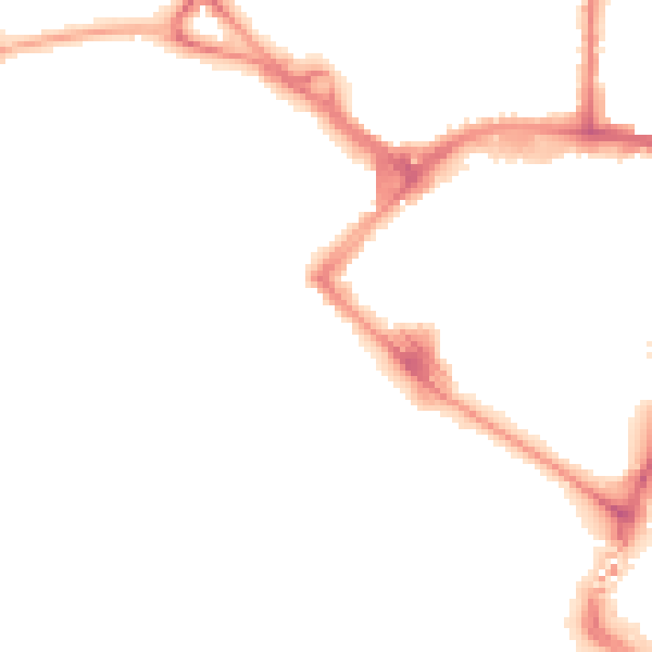 Night-time road noise heatmap for TN23 1DU