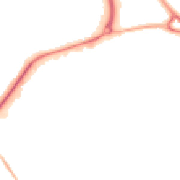 Night-time road noise heatmap for TN23 1EH
