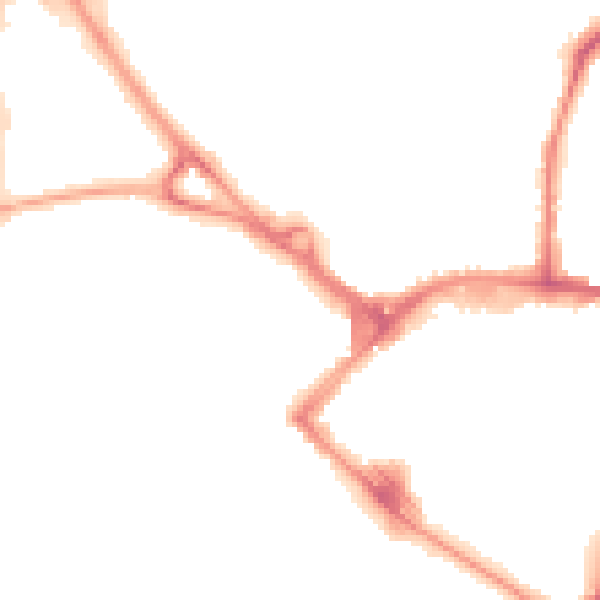 Night-time road noise heatmap for TN23 1JR