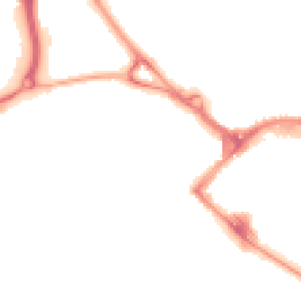 Night-time road noise heatmap for TN23 1LR