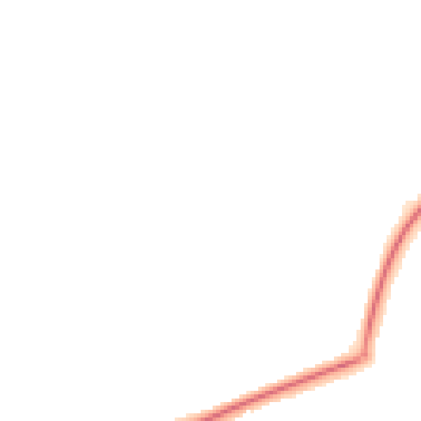 Night-time road noise heatmap for TN23 3DD