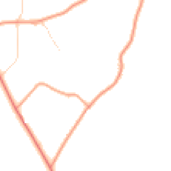Daytime road noise heatmap for TN23 3DP
