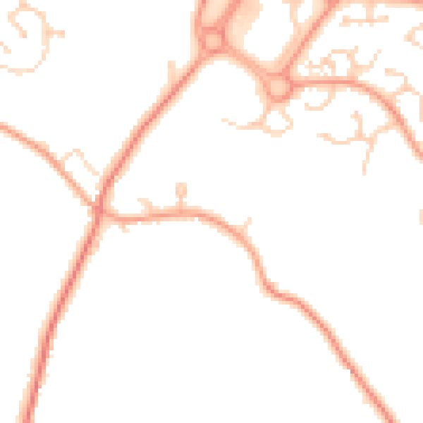 Daytime road noise heatmap for TN23 3EF