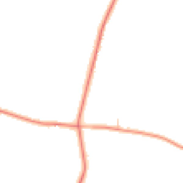 Daytime road noise heatmap for TN23 3ER