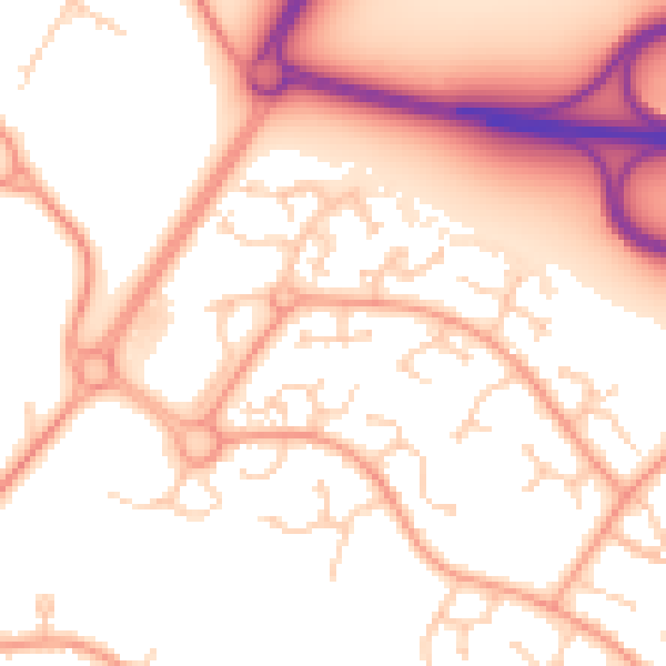 Daytime road noise heatmap for TN23 3FQ