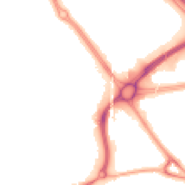 Night-time road noise heatmap for TN23 3GU