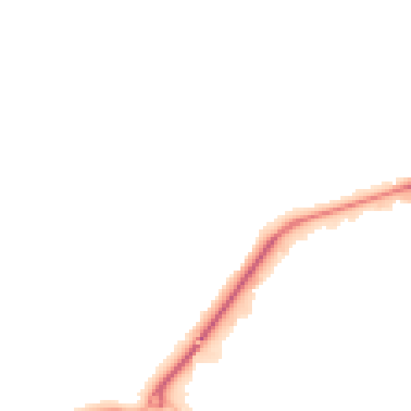 Night-time road noise heatmap for TN23 3JU