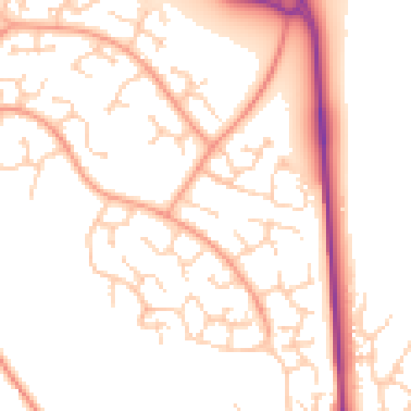 Daytime road noise heatmap for TN23 3LL