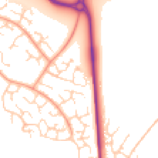 Daytime road noise heatmap for TN23 3LP