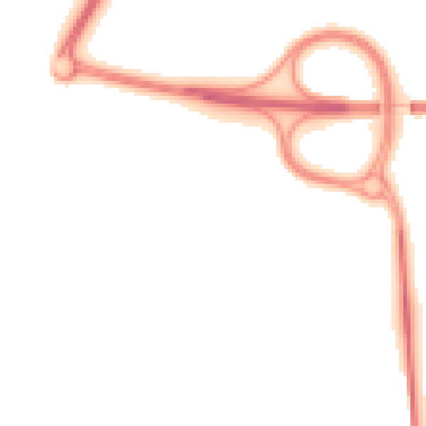 Night-time road noise heatmap for TN23 3LR