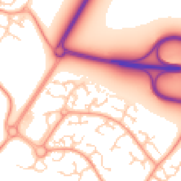 Daytime road noise heatmap for TN23 3NH