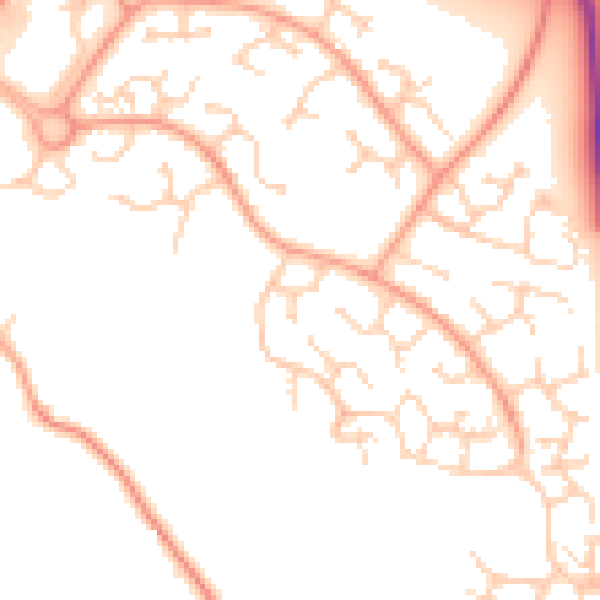 Daytime road noise heatmap for TN23 3QB