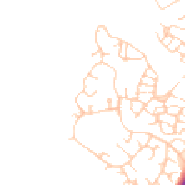 Daytime road noise heatmap for TN23 3QP
