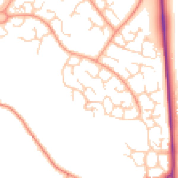 Daytime road noise heatmap for TN23 3RD