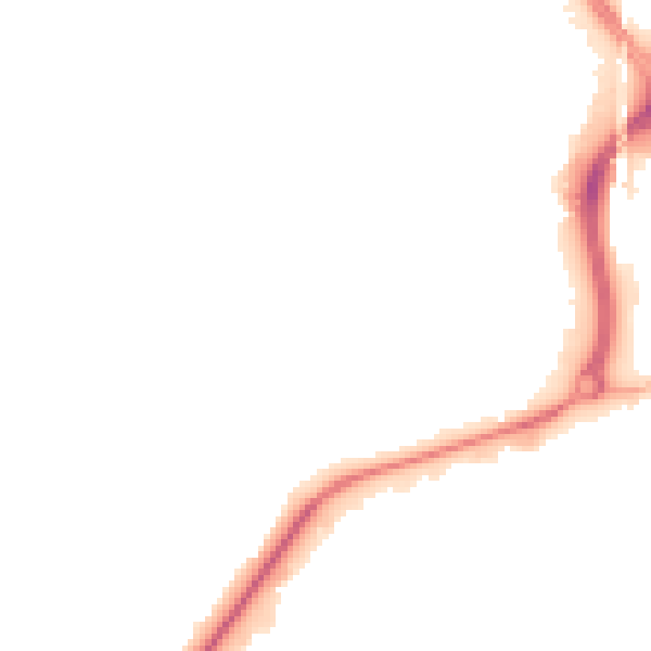 Night-time road noise heatmap for TN23 3SJ