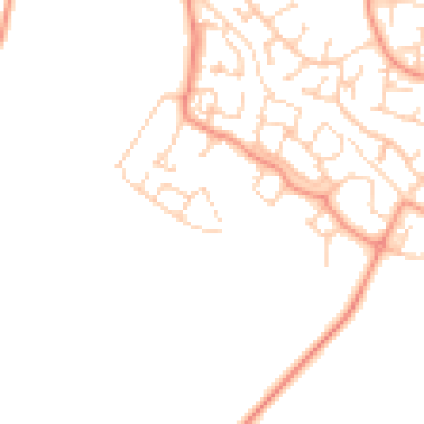 Daytime road noise heatmap for TN23 3UG