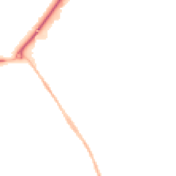 Night-time road noise heatmap for TN23 4GF