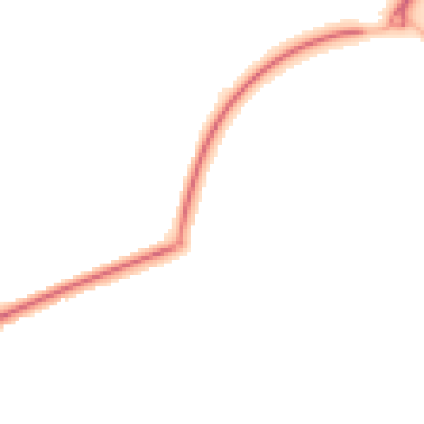Night-time road noise heatmap for TN23 4GP