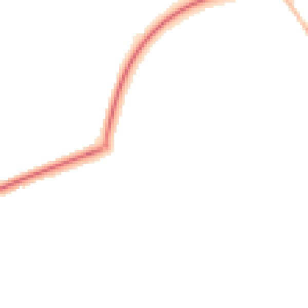 Night-time road noise heatmap for TN23 4GT