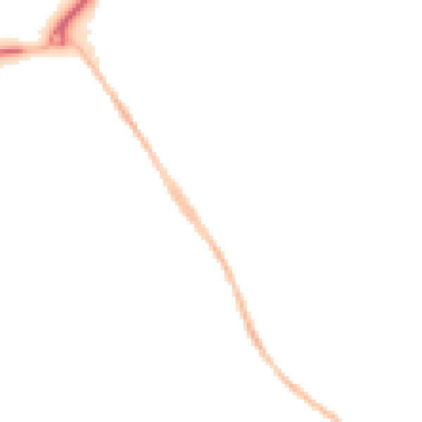 Night-time road noise heatmap for TN23 4HB