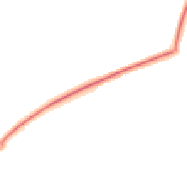 Night-time road noise heatmap for TN23 5JG