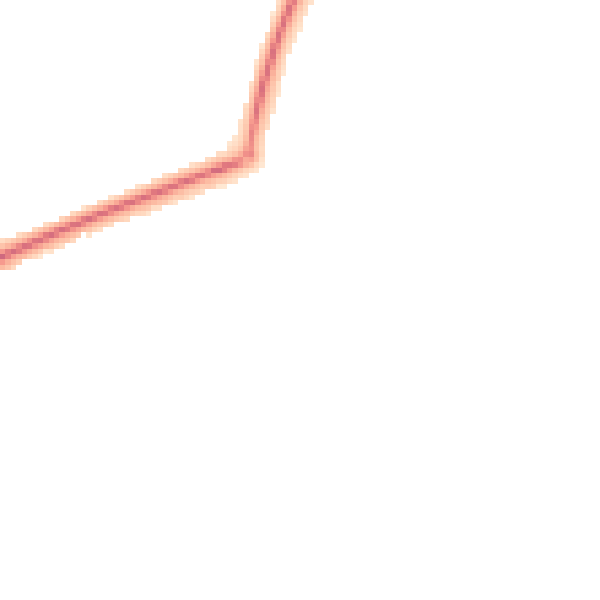 Night-time road noise heatmap for TN23 5UU