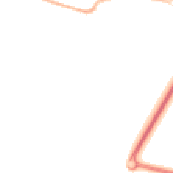 Night-time road noise heatmap for TN23 6JN