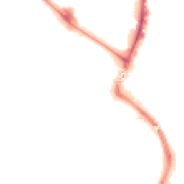 Night-time road noise heatmap for TN23 7AE