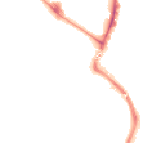 Night-time road noise heatmap for TN23 7AL