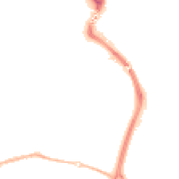 Night-time road noise heatmap for TN23 7TA
