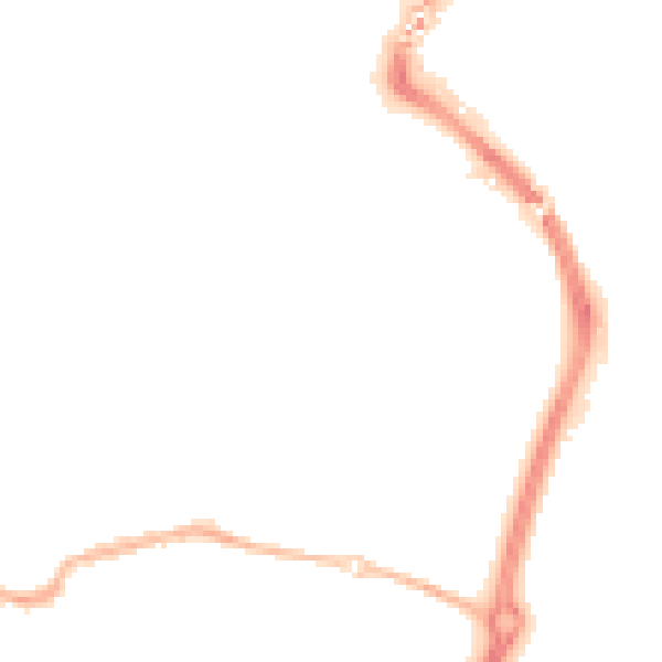 Night-time road noise heatmap for TN23 7TB