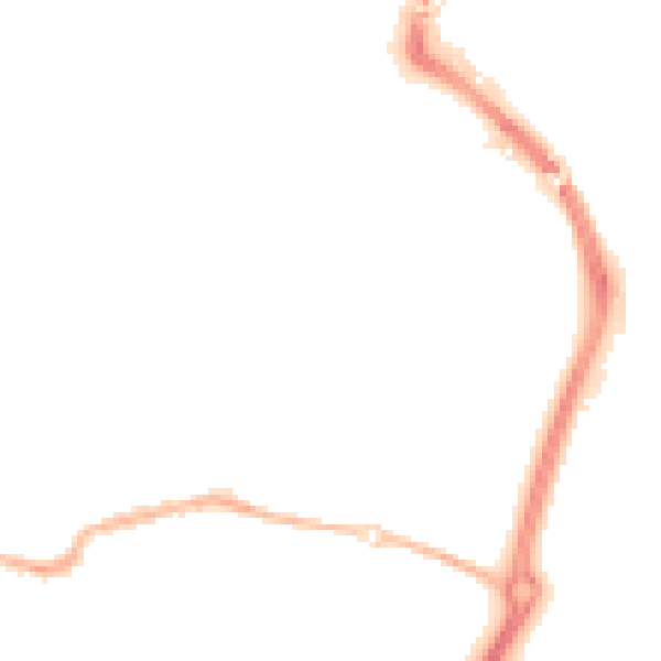Night-time road noise heatmap for TN23 7TJ
