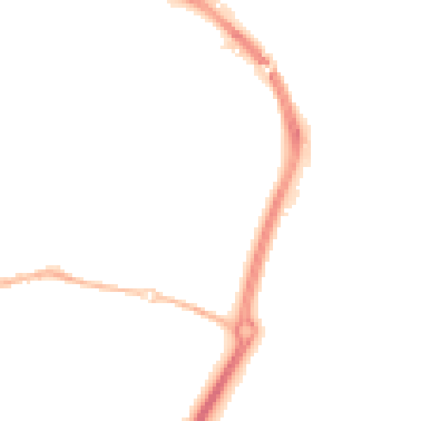 Night-time road noise heatmap for TN23 7TP