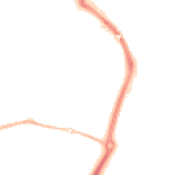 Night-time road noise heatmap for TN23 7TW