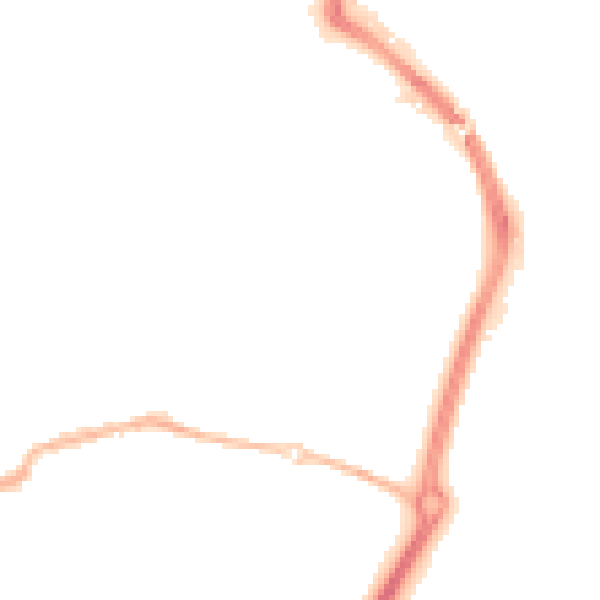 Night-time road noise heatmap for TN23 7UA