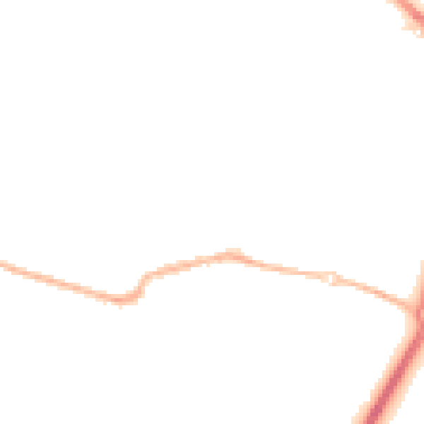 Night-time road noise heatmap for TN23 7UF