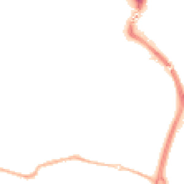 Night-time road noise heatmap for TN23 7XB