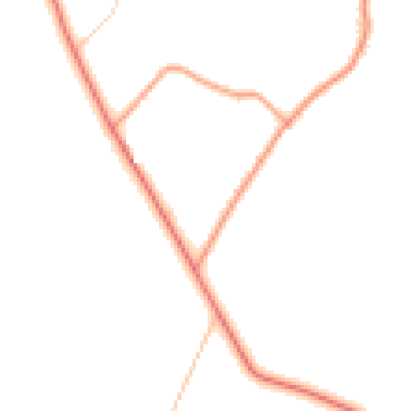 Daytime road noise heatmap for TN23 8AE