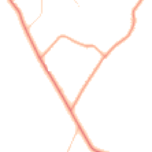 Daytime road noise heatmap for TN23 8AF