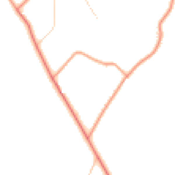Daytime road noise heatmap for TN23 8AH