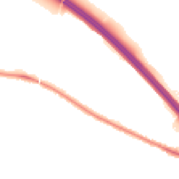 Night-time road noise heatmap for TN24 0AB