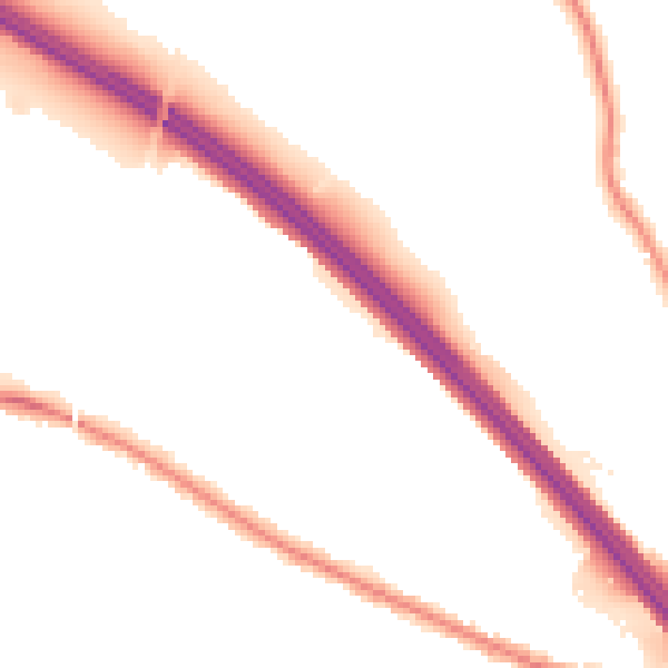 Night-time road noise heatmap for TN24 0AF